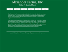 Tablet Screenshot of alexanderfarms.com