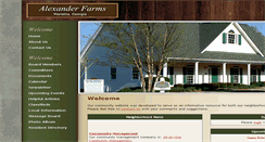 Desktop Screenshot of alexanderfarms.org