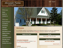 Tablet Screenshot of alexanderfarms.org